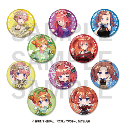 『五等分の花嫁∽』-平成レトロStyle- トレーディングメタリック缶バッジ BOX